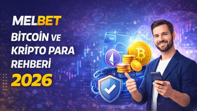 Melbet Bitcoin ve kripto para ile ödeme yapma ekranı